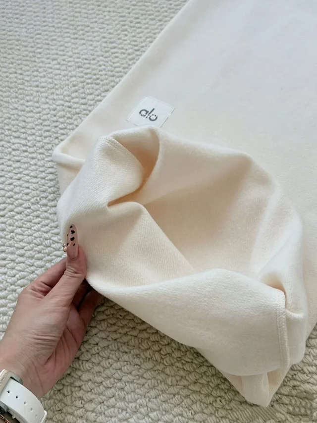 alo Trousers Wide-Leg Ribbed-Waist product detail image 12