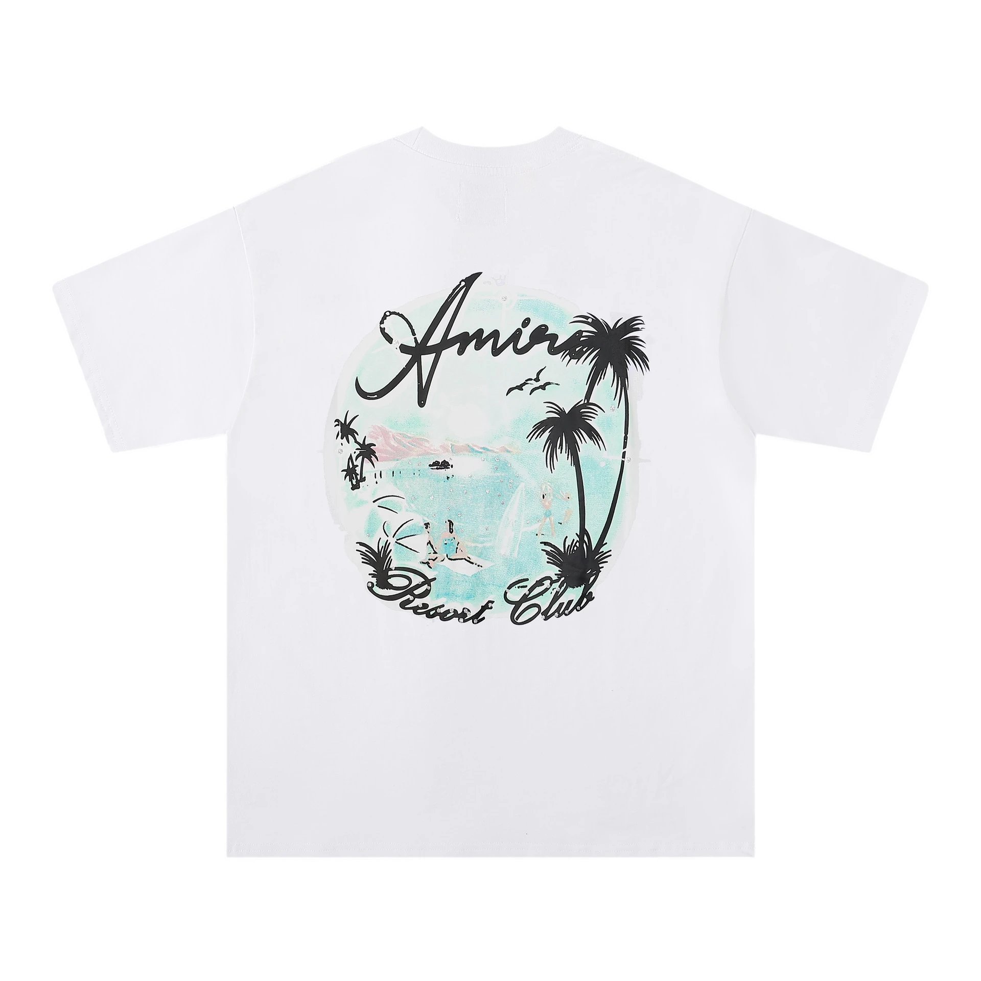 Amiri Theatre Masks Rose Black T-Shirt - 16