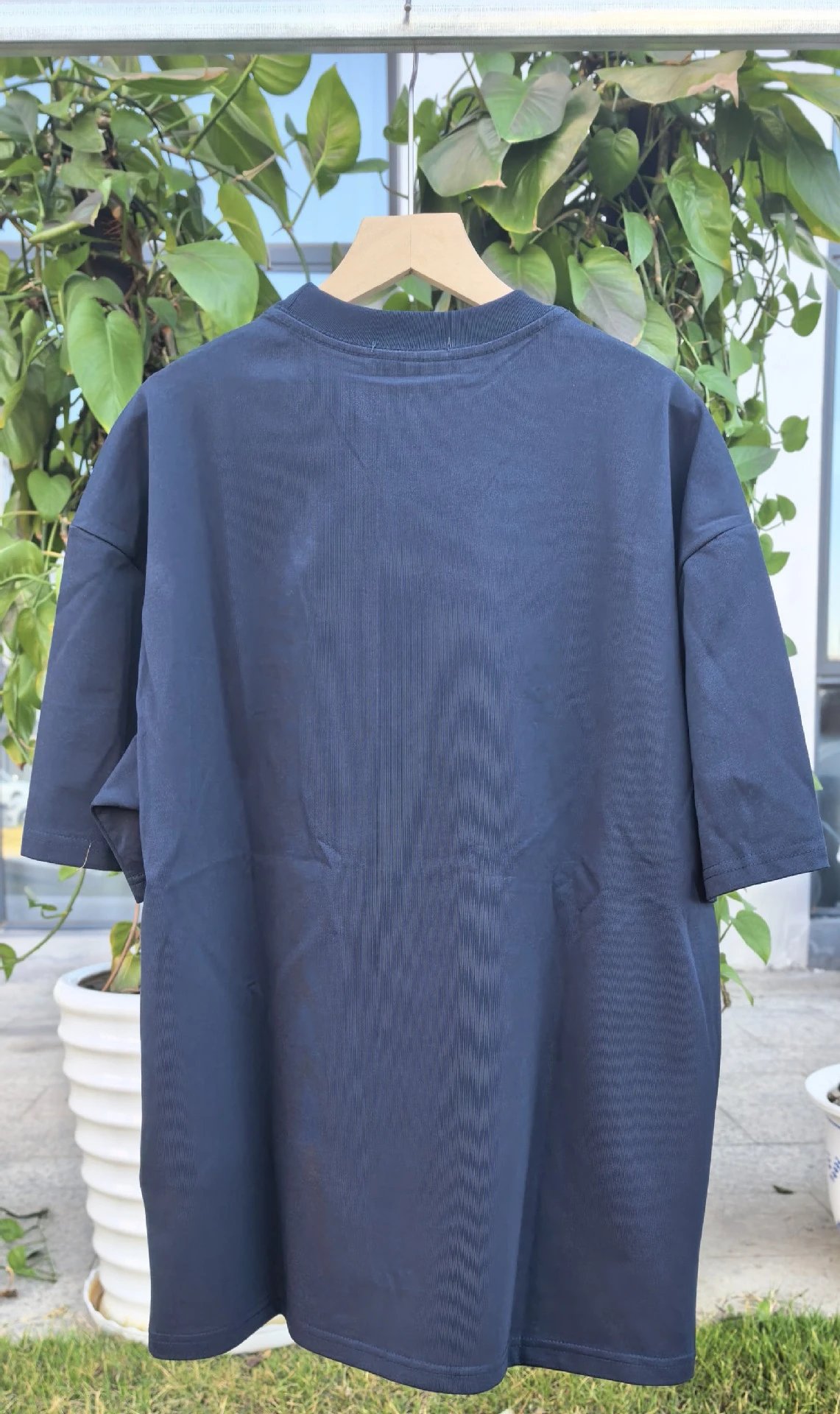 Design Minimalist Pocket T-Shirt Navy - 8