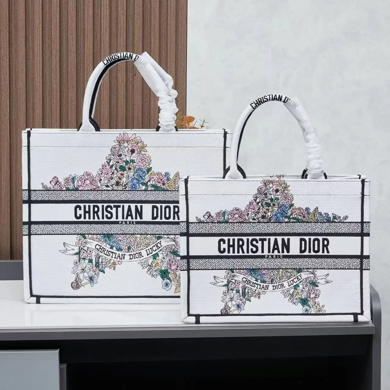 Dior Book Tote Capri Limited Edition Blue Canvas Tote Bag - 3