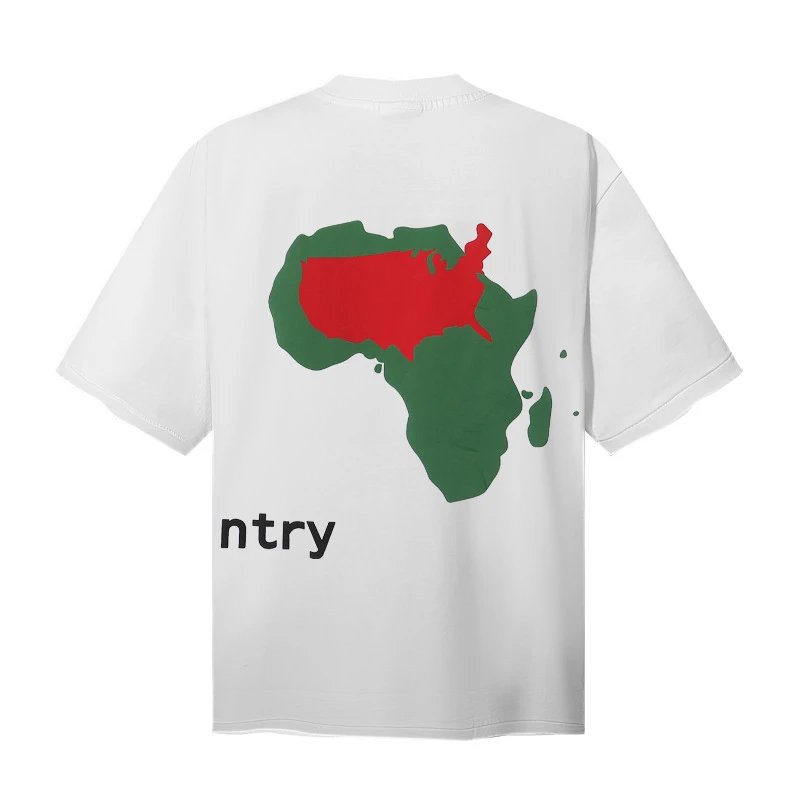Design Another Country Map Print Black T-Shirt - 8