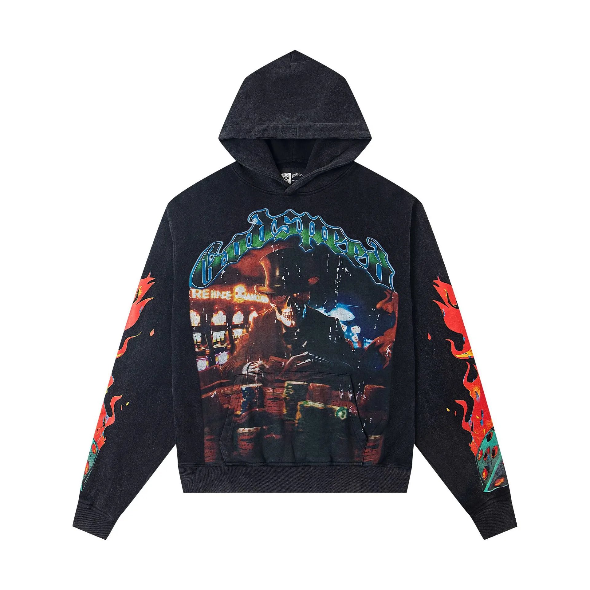 Godspeed Hoodies & Sweatshirts Graphic-print pullover hoodie — G01 black