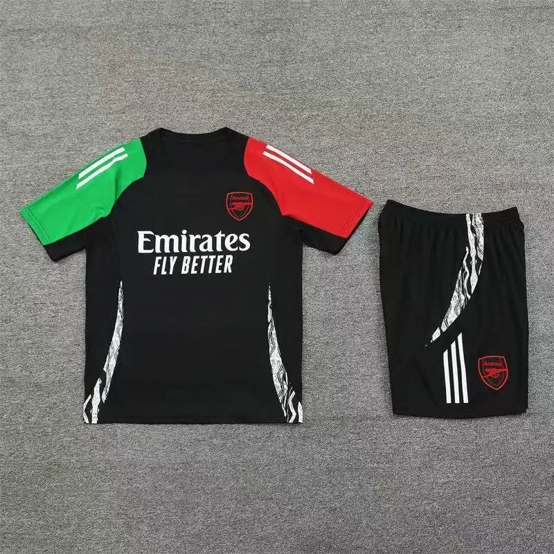 FC Barcelona Training Kit Yellow / Black Spotify Jersey and Shorts Sets - 7