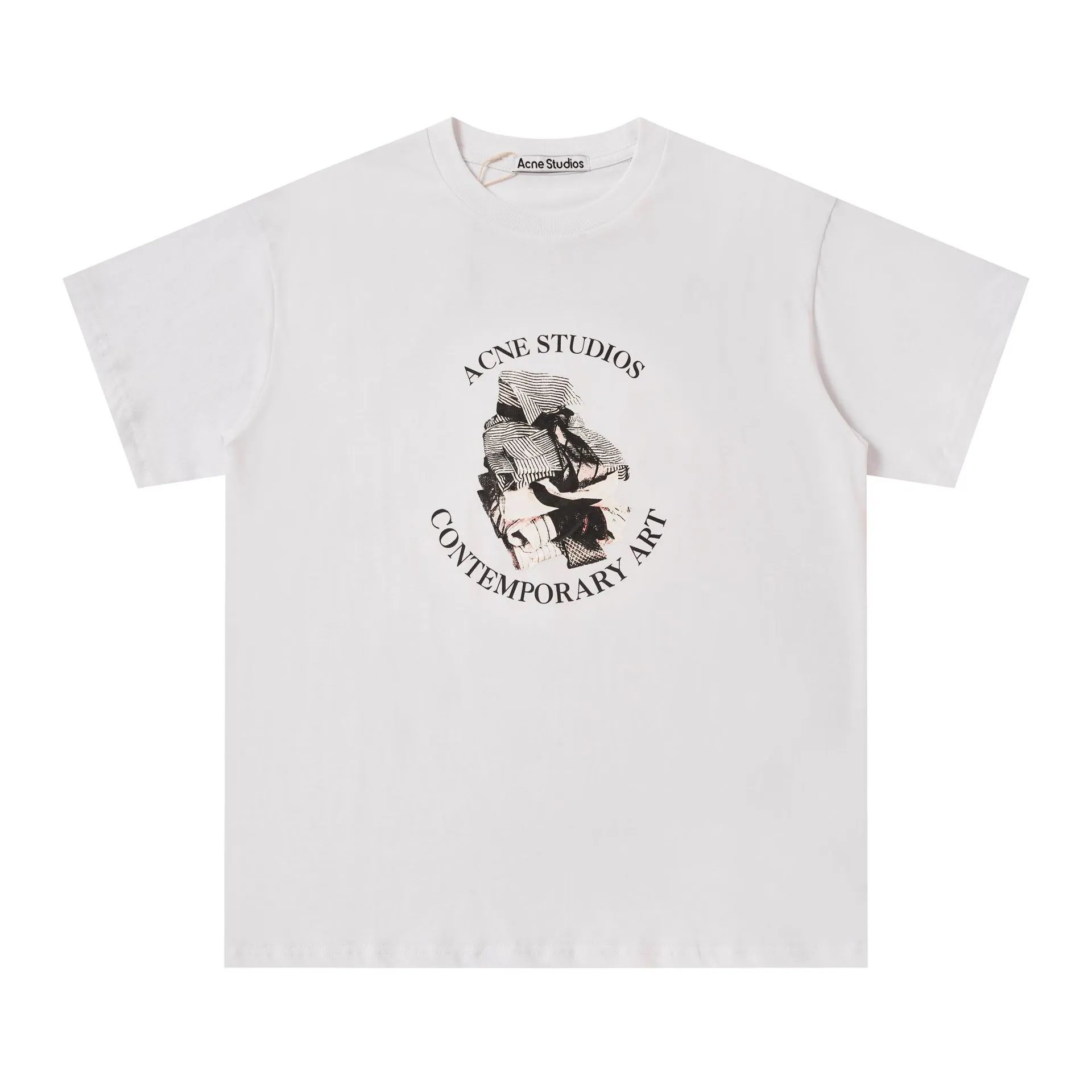 Acne Studios Heart Print White T-Shirt - 3