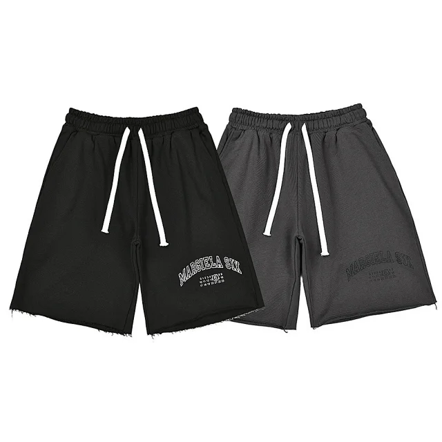 Maison Margiela Shorts Drawstring with numeric graphic print product detail image 6