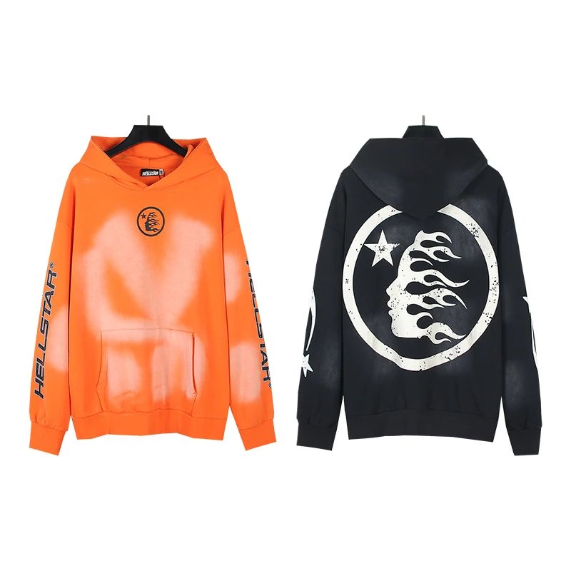 Hellstar Tie-Dye Graphic Hoodie Gray - 7
