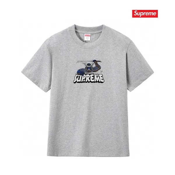 Supreme Samurai Graphic T-Shirt Gray - 1