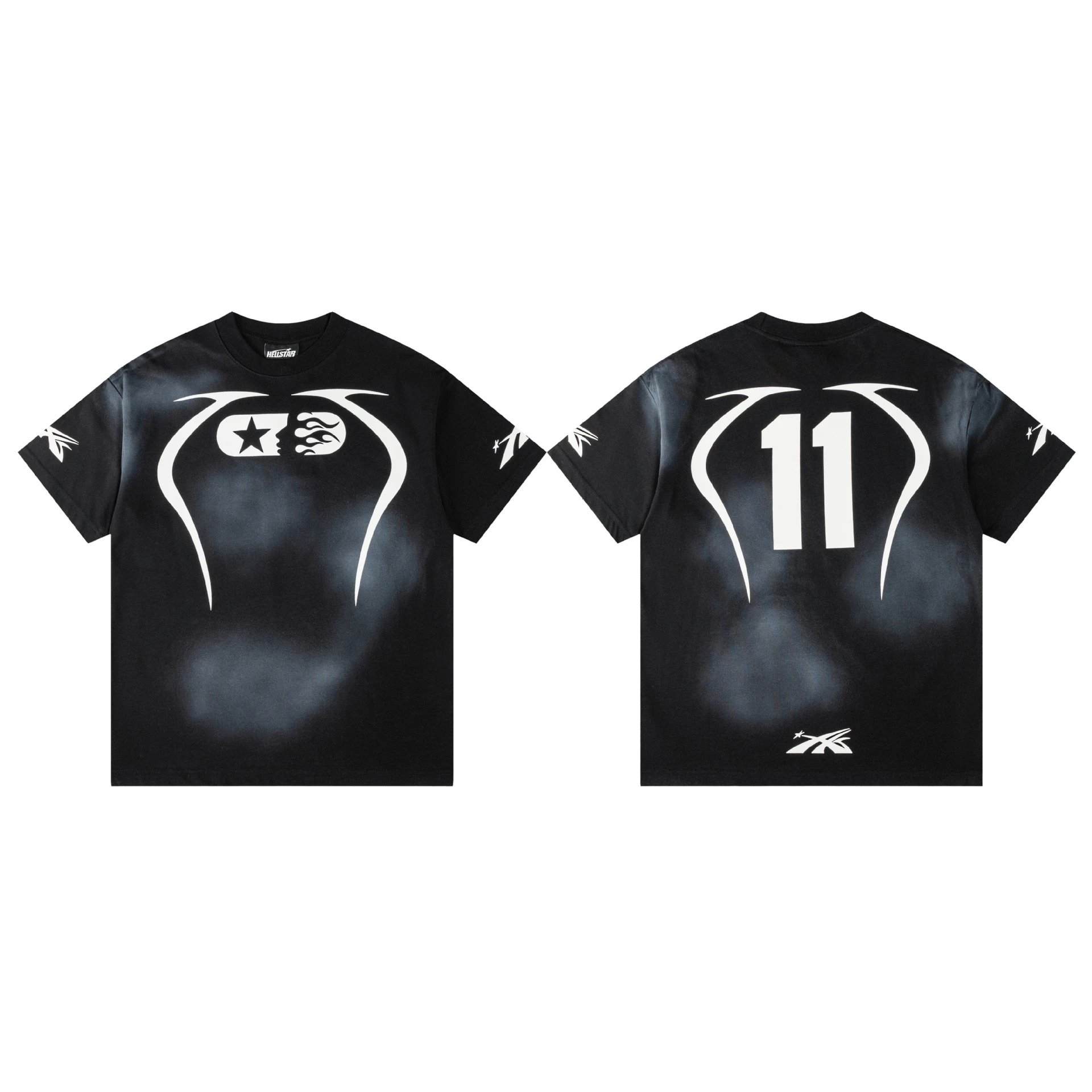Hellstar Reach Your Inner Peace Flame Skeleton T-Shirt Black - 8