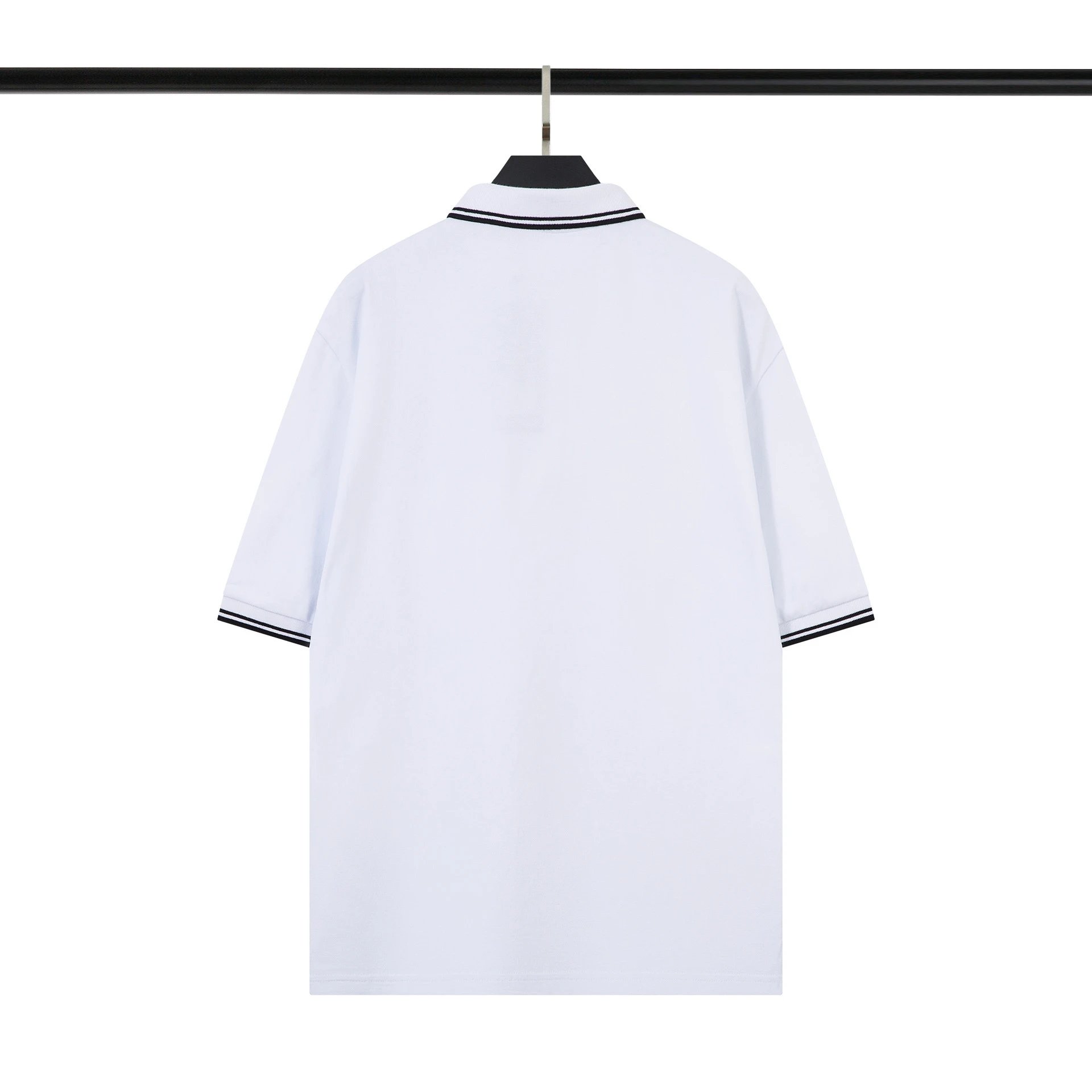 Design Polo Shirt Navy Piqué with Square Logo Patch - 4