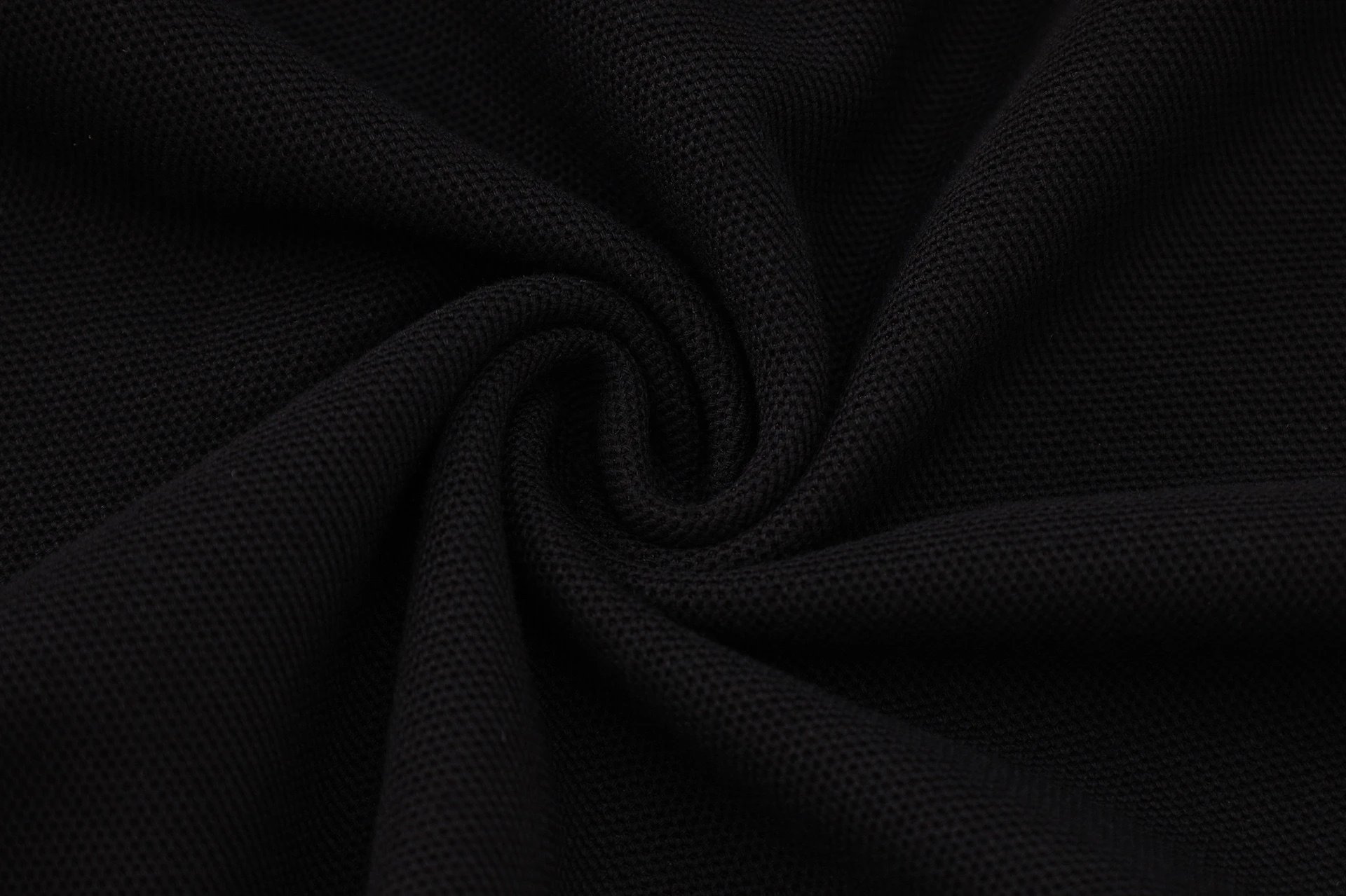 Design Patterned Black Polo Shirt - 6