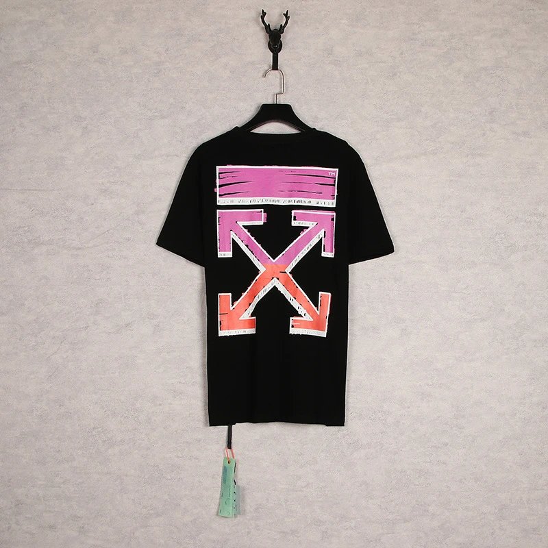 Off-White Industrial Arrow Red Print White T-Shirt - 18