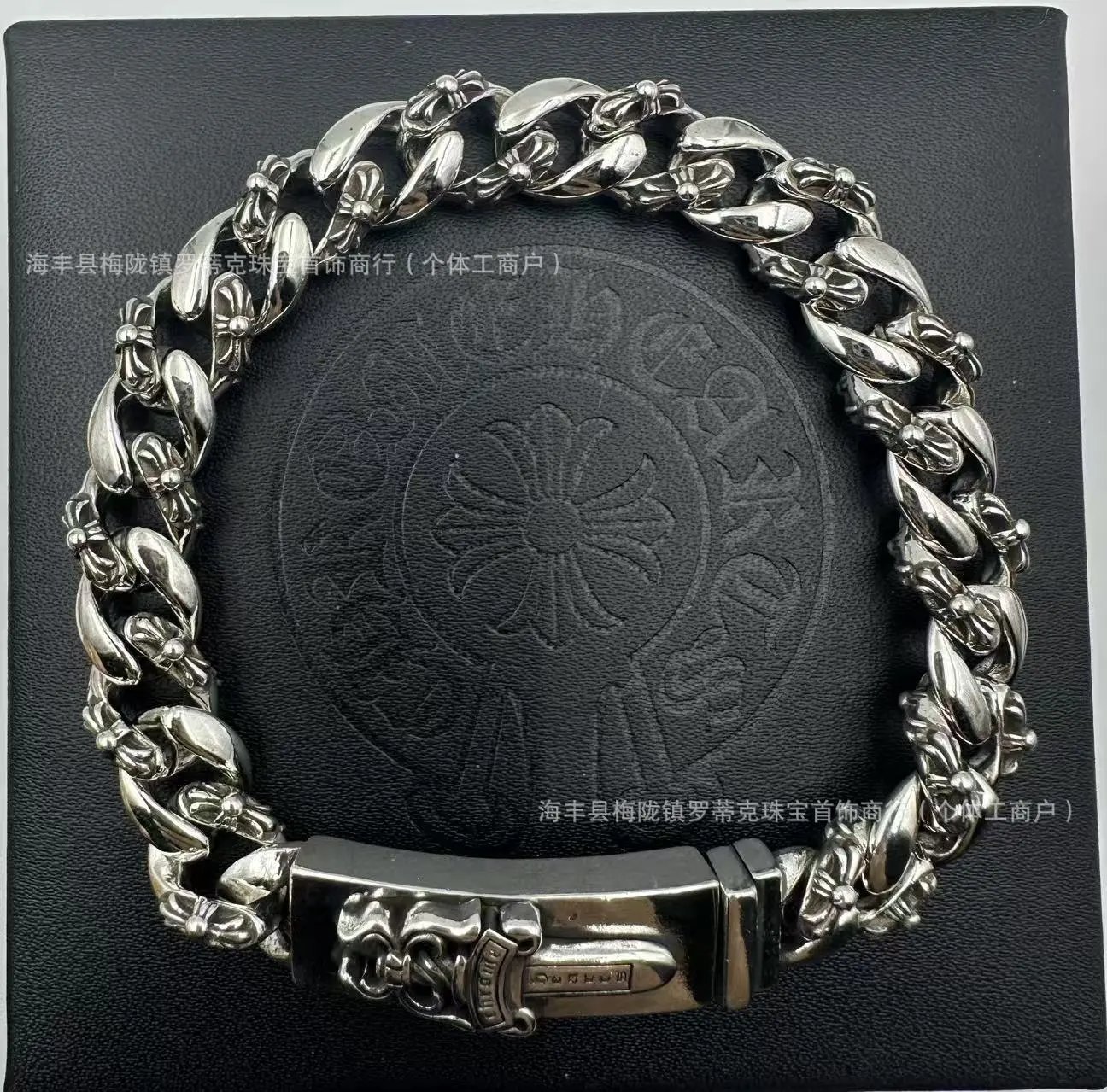 Design Chunky Link Chain Bracelet Gold Jewelry - 4