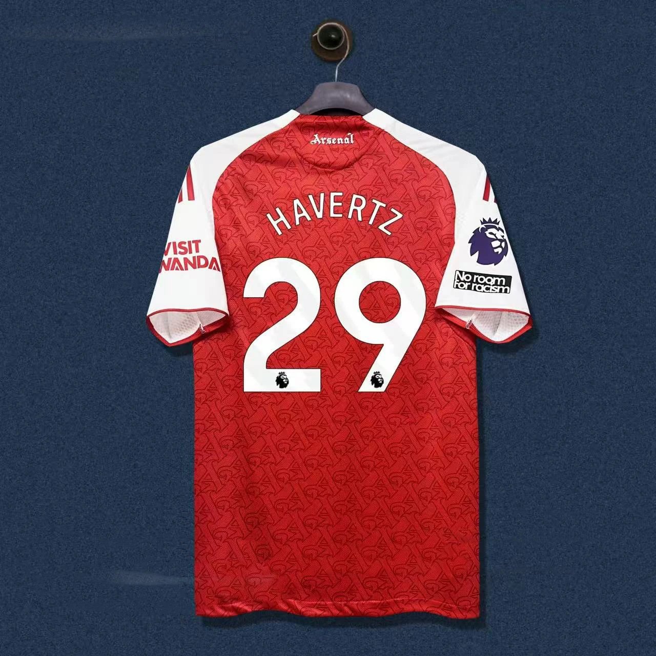 Arsenal FC 2023-24 Champions League Third Kit White Burgundy Jersey - 9