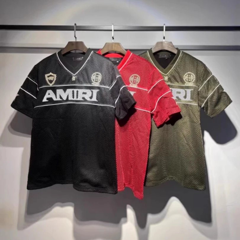 Amiri Mesh V-Neck Bl