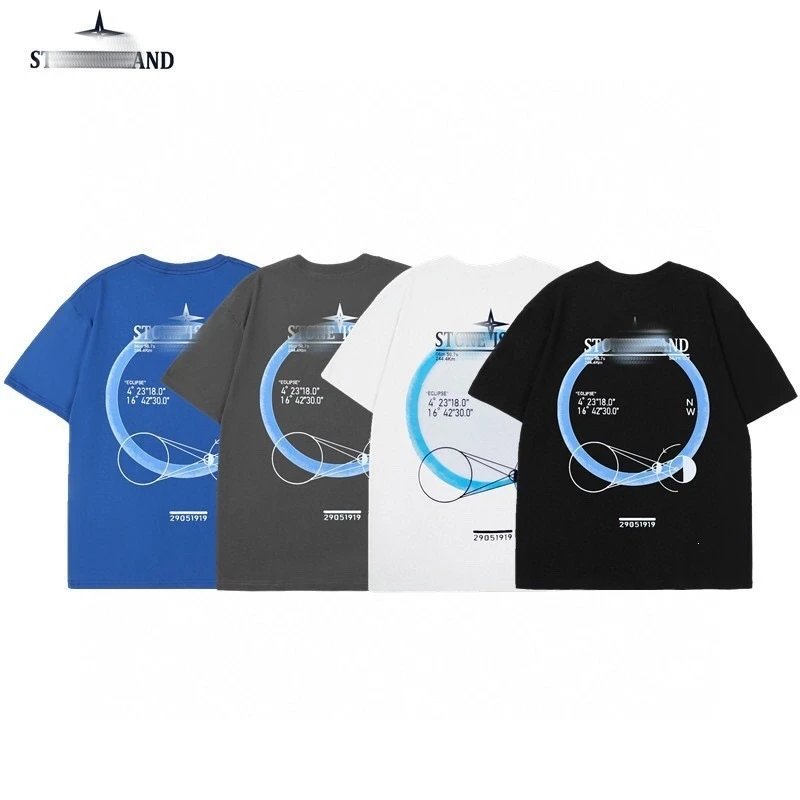 Stone Island Compass Logo T-Shirt Blue - 6