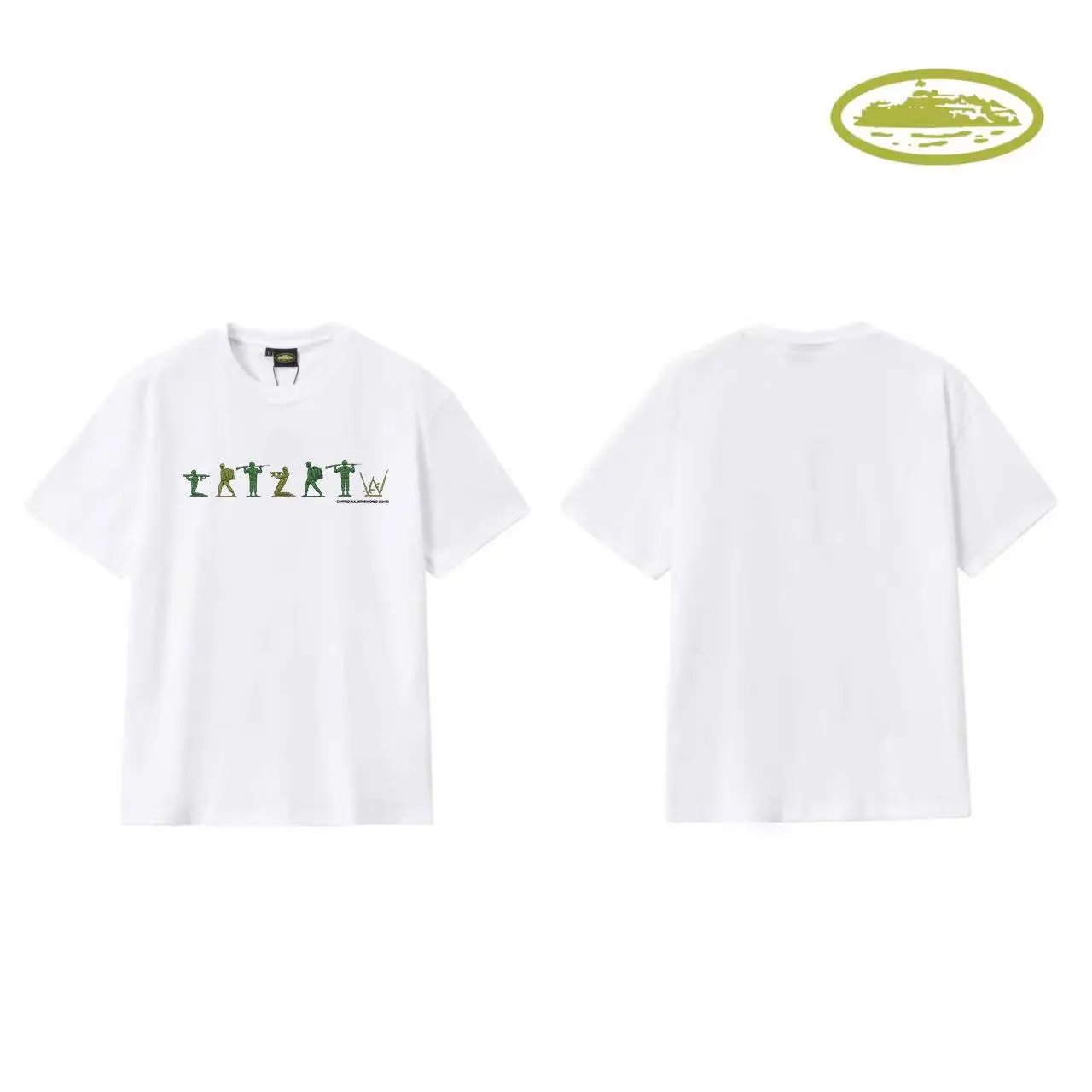 Corteiz Script Logo White T-Shirt - 25