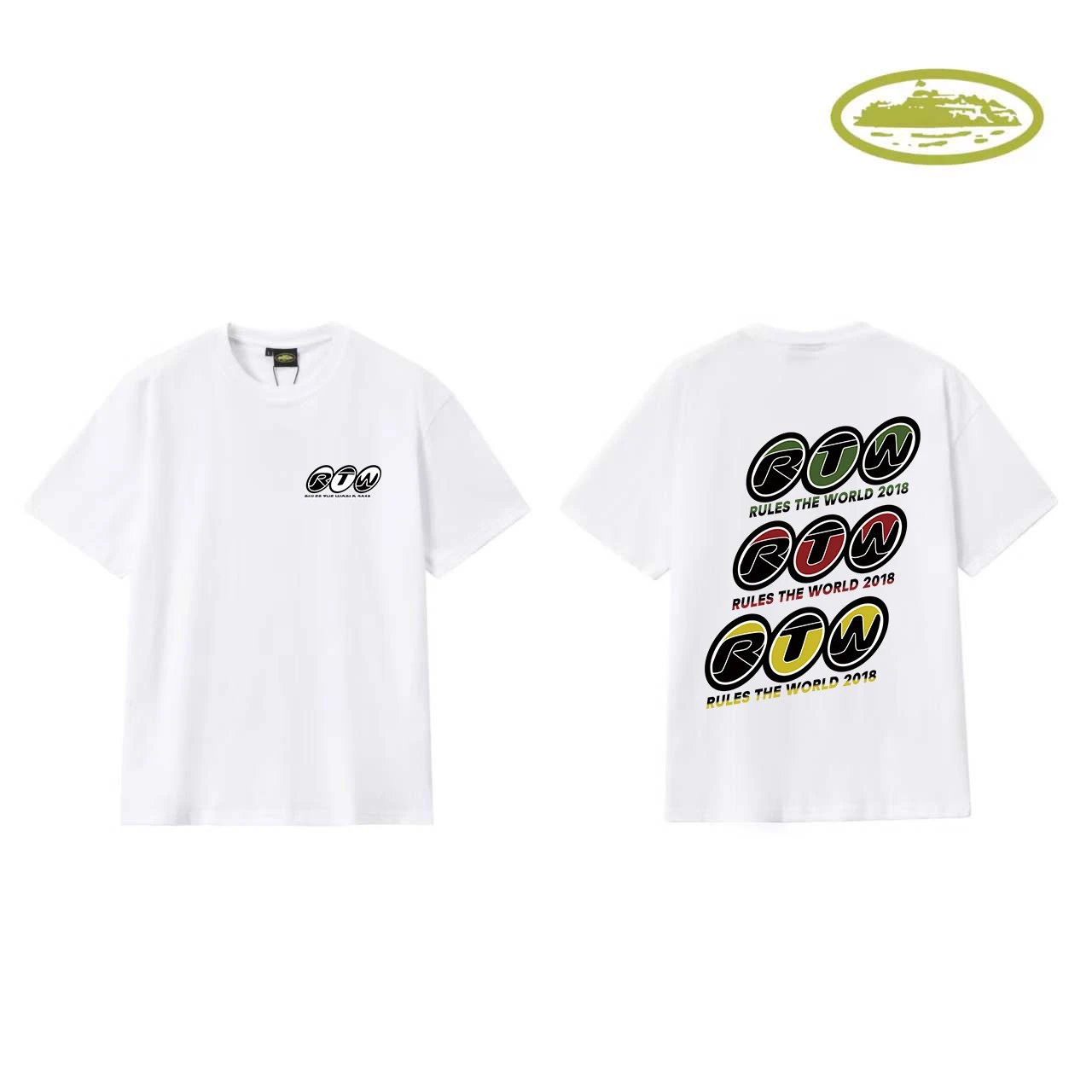 Design Graphic Print White T-Shirt - 11
