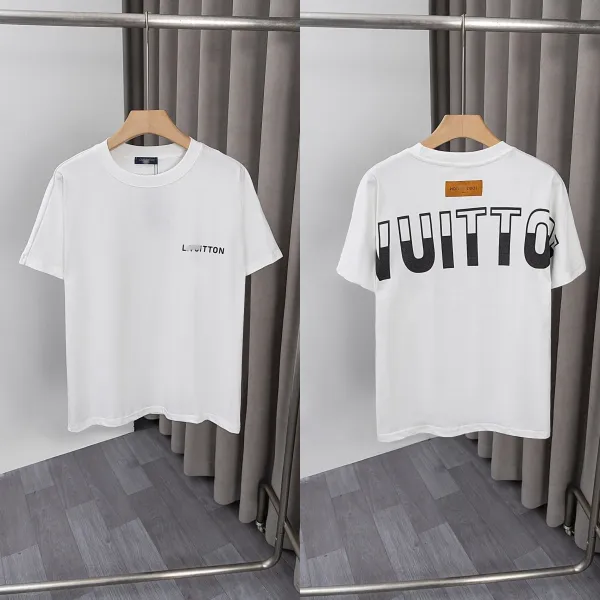 Louis Vuitton Logo Print White T-Shirt - 1