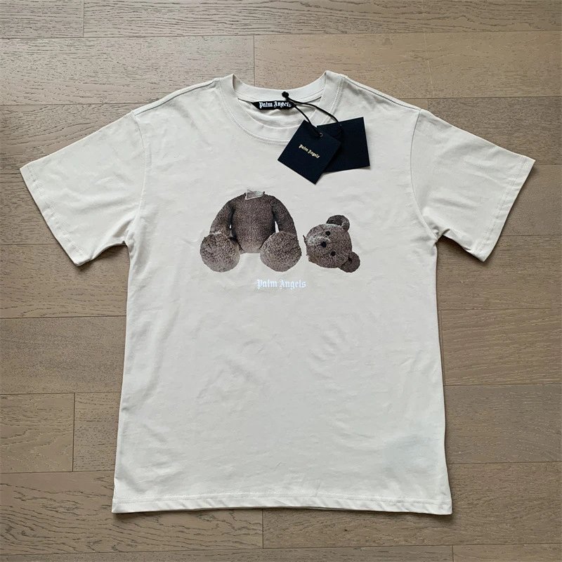Palm Angels Logo Print White T-Shirt - 3