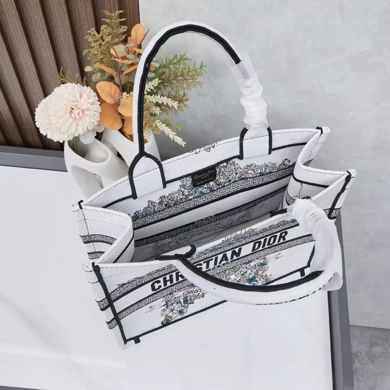 Dior Book Tote Capri Limited Edition Blue Canvas Tote Bag - 7