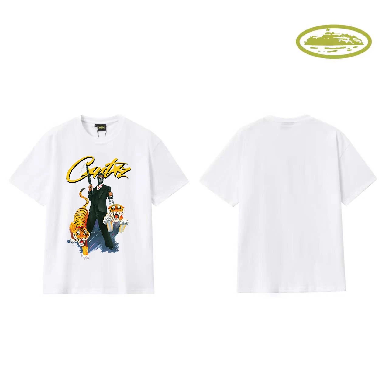 Design Graphic Print White T-Shirt - 27