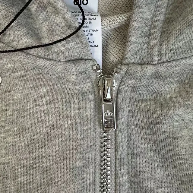 Alo Hoodies & Sweatshirts Cropped zip-up hoodie product detail image 6