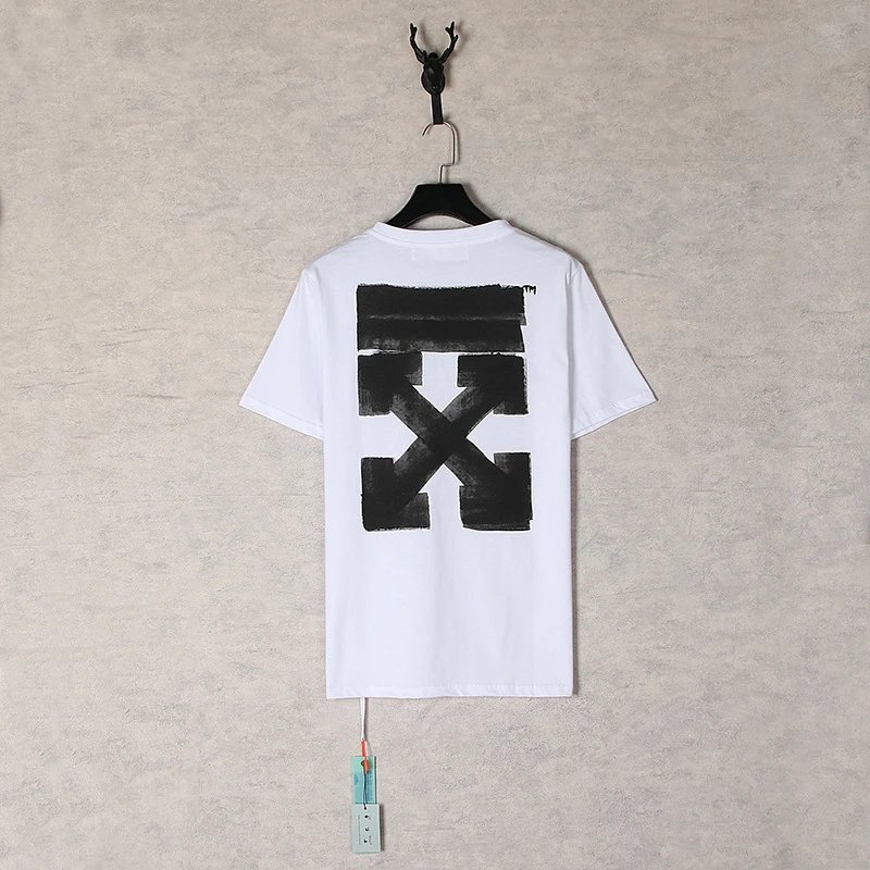 Off-White Industrial Arrow Red Print White T-Shirt - 33