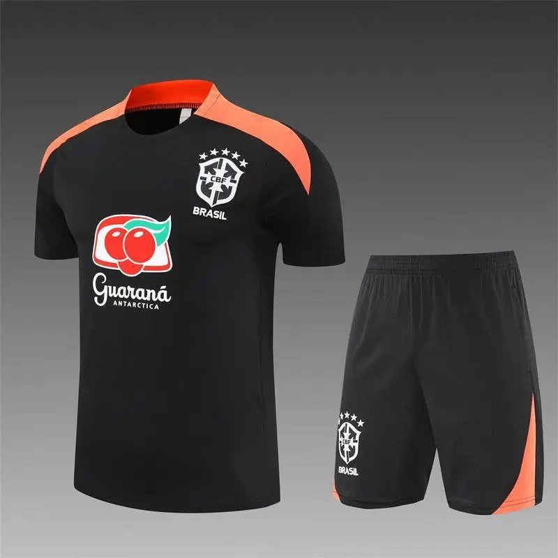 CBF Brazil Training Jersey and Shorts Set Yellow / Black - 9