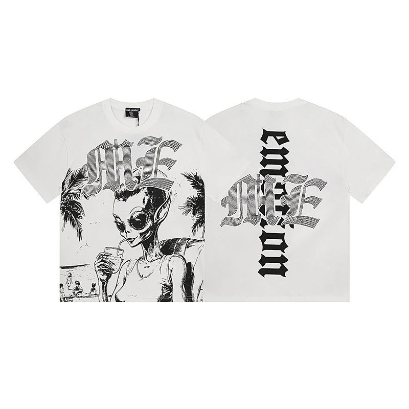 Hellstar Studios Graphic Print T-Shirt White - 14