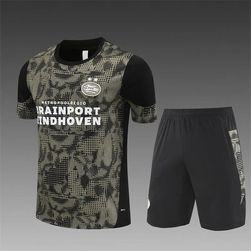 CBF Brazil Training Jersey and Shorts Set Yellow / Black - 22