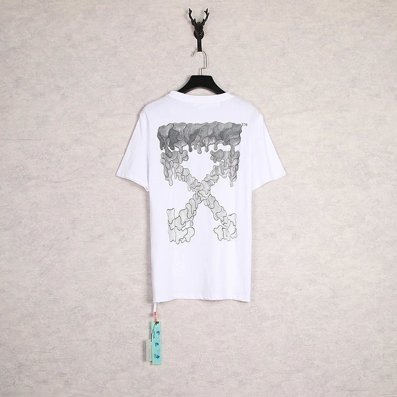 Off-White Industrial Arrow Red Print White T-Shirt - 20