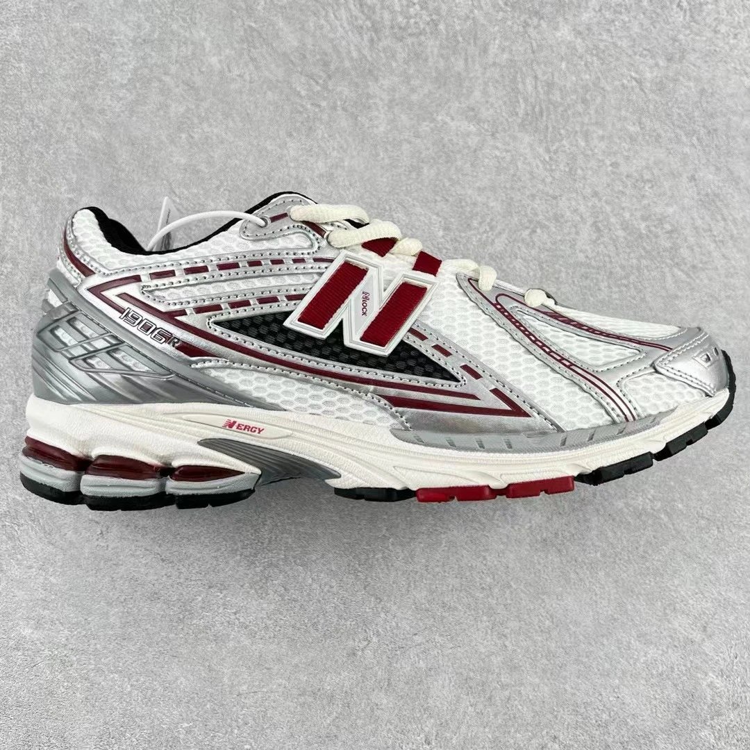 Nlock Sneakers 1906R mesh running — Silver Red
