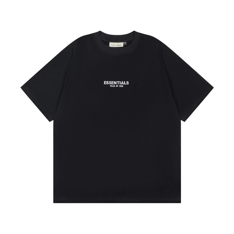 Fear of God Essentials Black Logo T-Shirt - 11