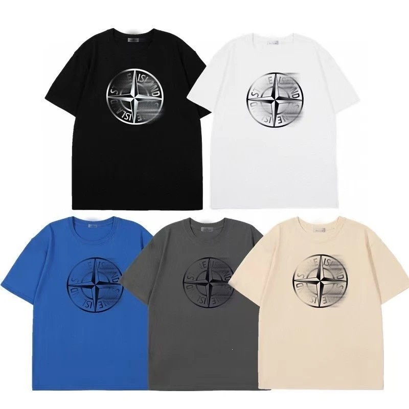 Stone Island Compass Logo T-Shirt Blue - 10