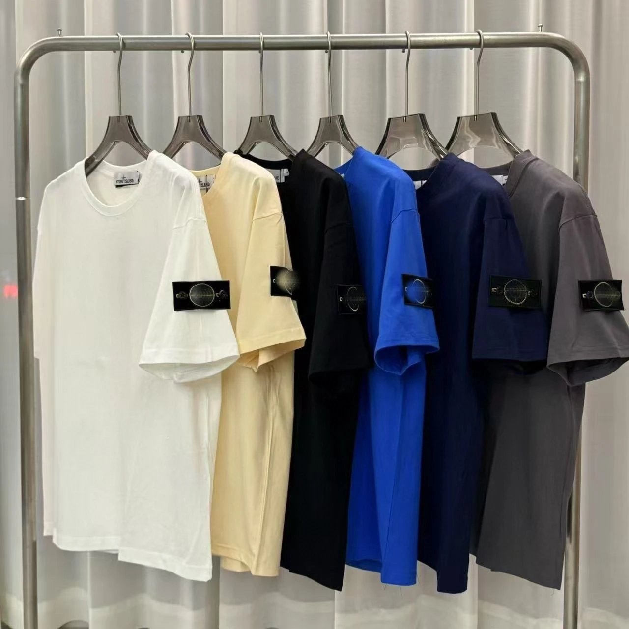 Stone Island Compass Logo T-Shirt Blue - 12