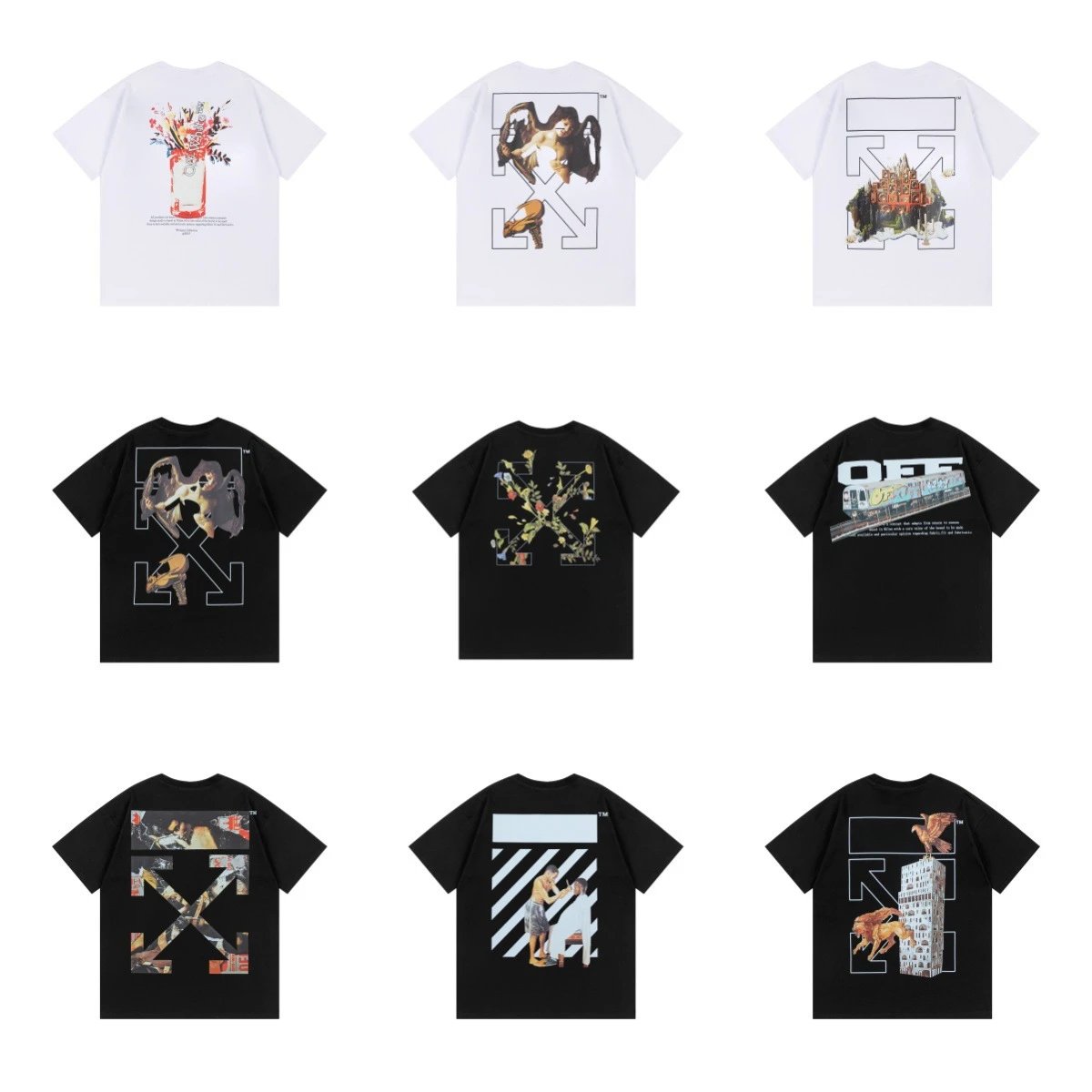 Off-White Arrow Crack Print White T-Shirt - 3