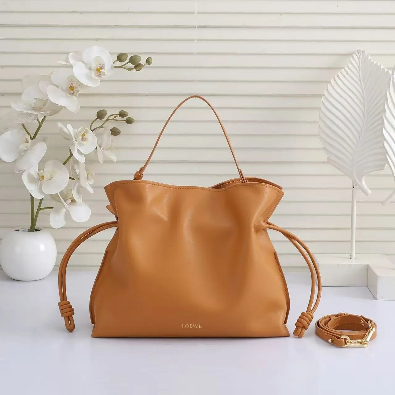 Loewe Hammock Bag Cognac Leather Handbag - 4