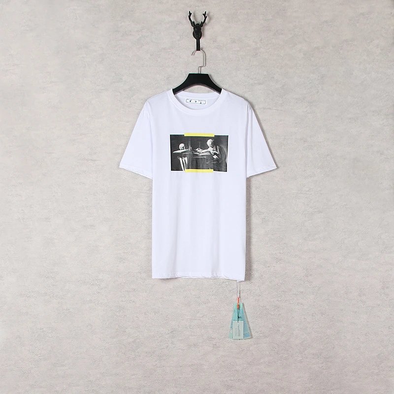 Off-White Industrial Arrow Red Print White T-Shirt - 25