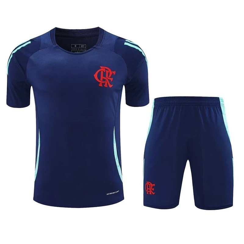 AFA Training Kit Black Light Blue Sporty Jersey and Shorts Set - 9