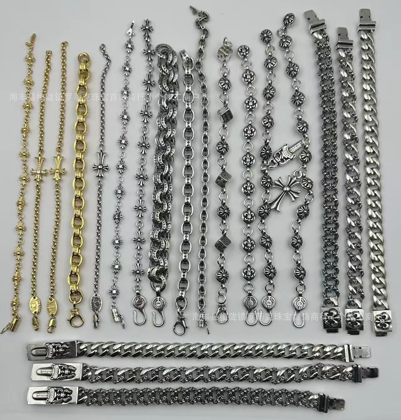 Design Chunky Link Chain Bracelet Gold Jewelry - 23