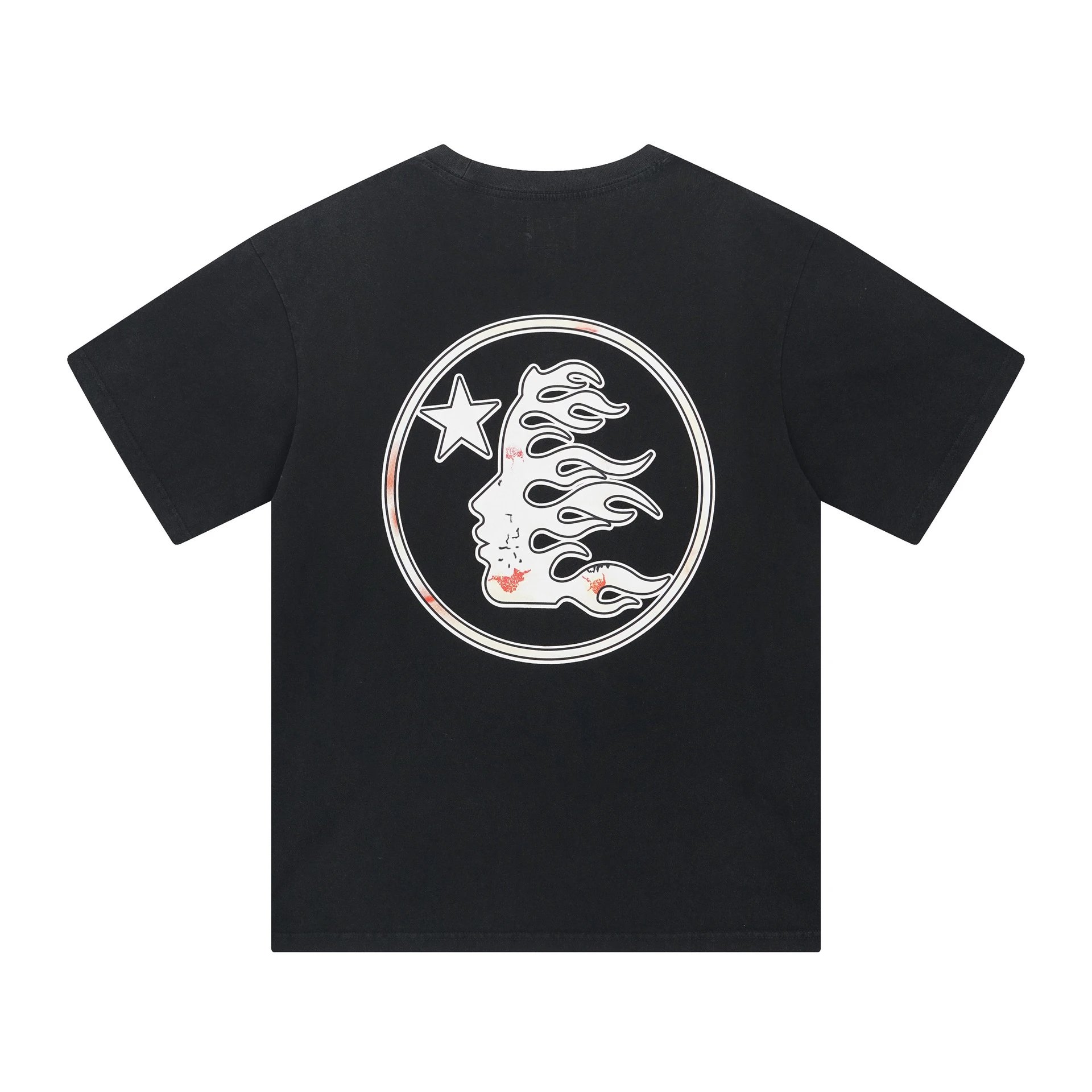 Hellstar V-Neck Performance Tee Beige and Burgundy Jersey - 5