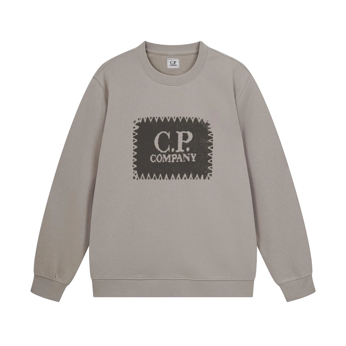 C.P. Company Logo Graphic Sweatshirt White Hoodie - 34