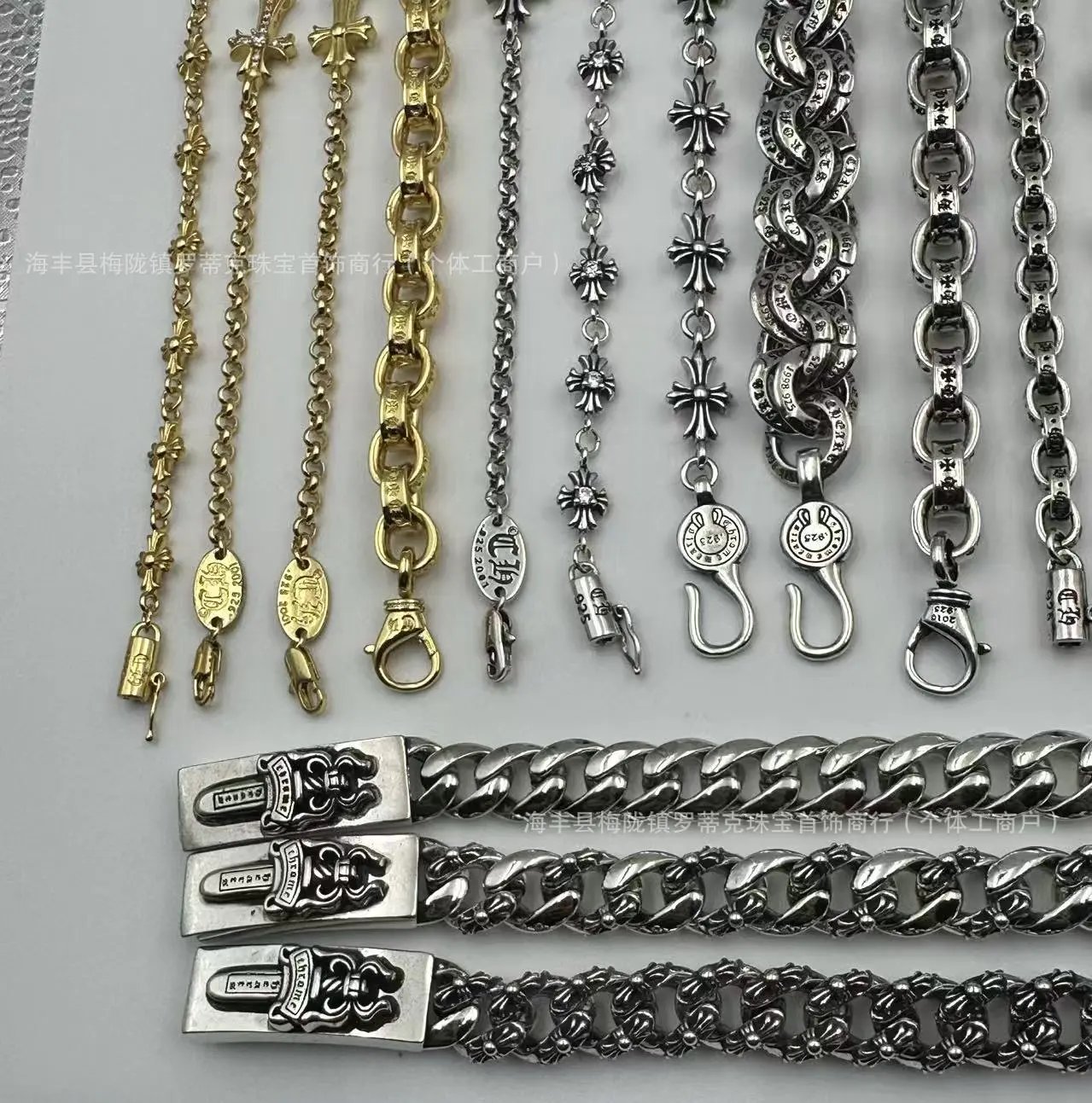 Design Chunky Link Chain Bracelet Gold Jewelry - 24
