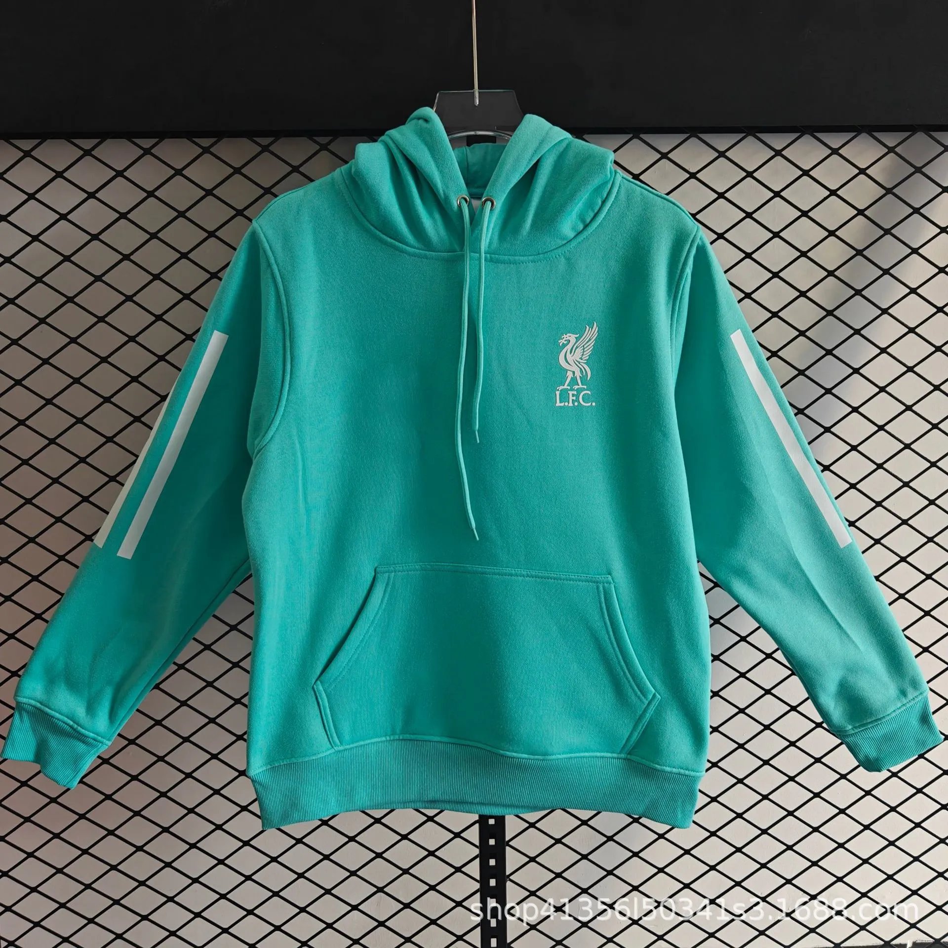 Olympique de Marseille Olympique Lyonnais Crest Hoodie White Hoodie - 15