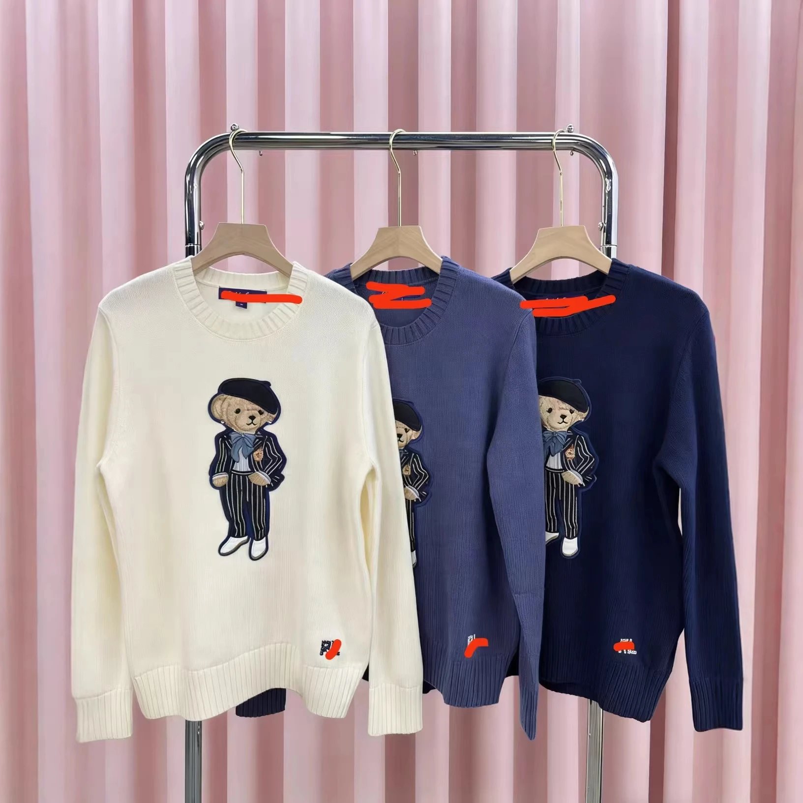 Bear Embroidered Kni
