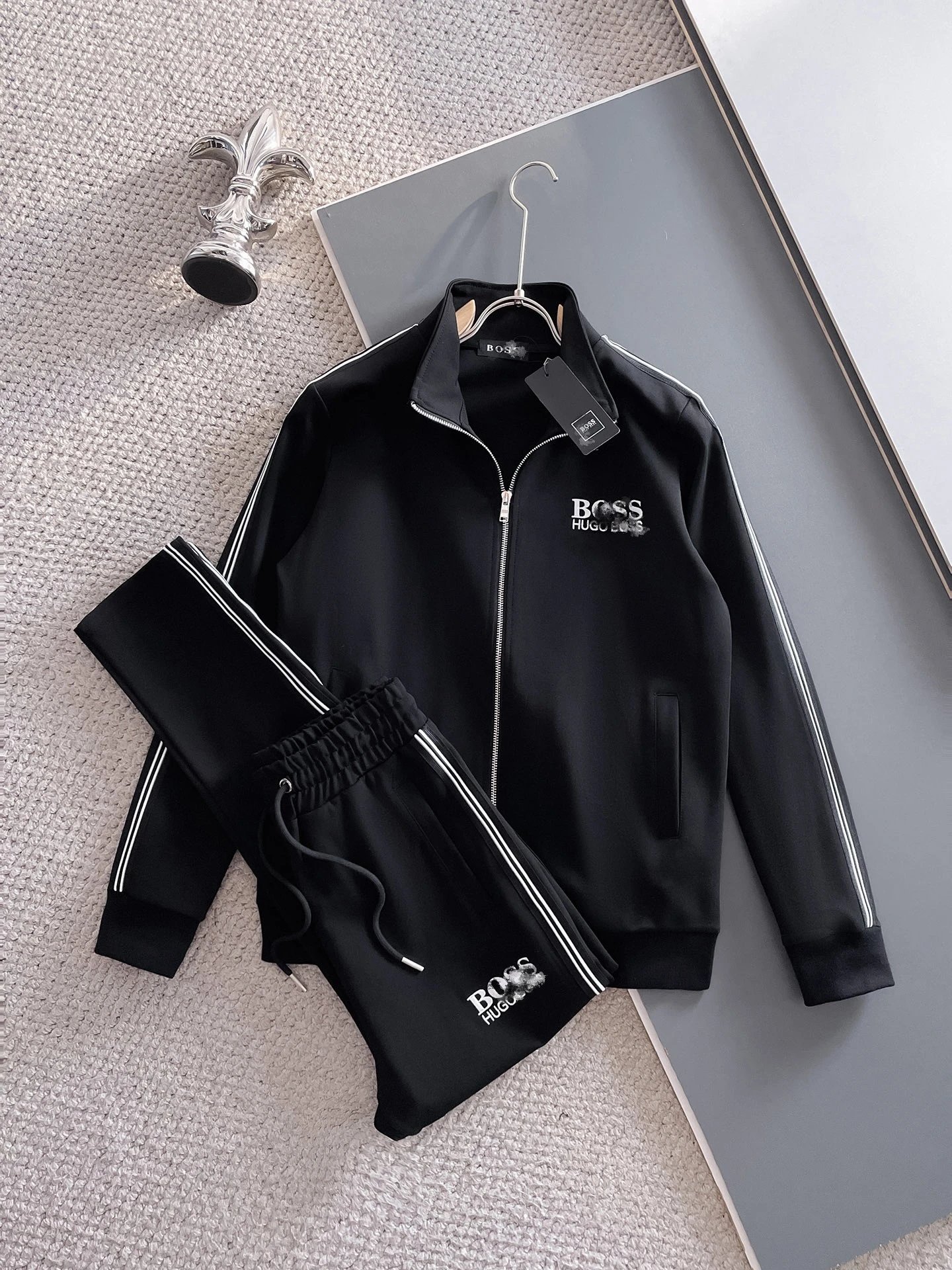 Unbranded Assorted zip-up tracksuit sets — A 3 Black