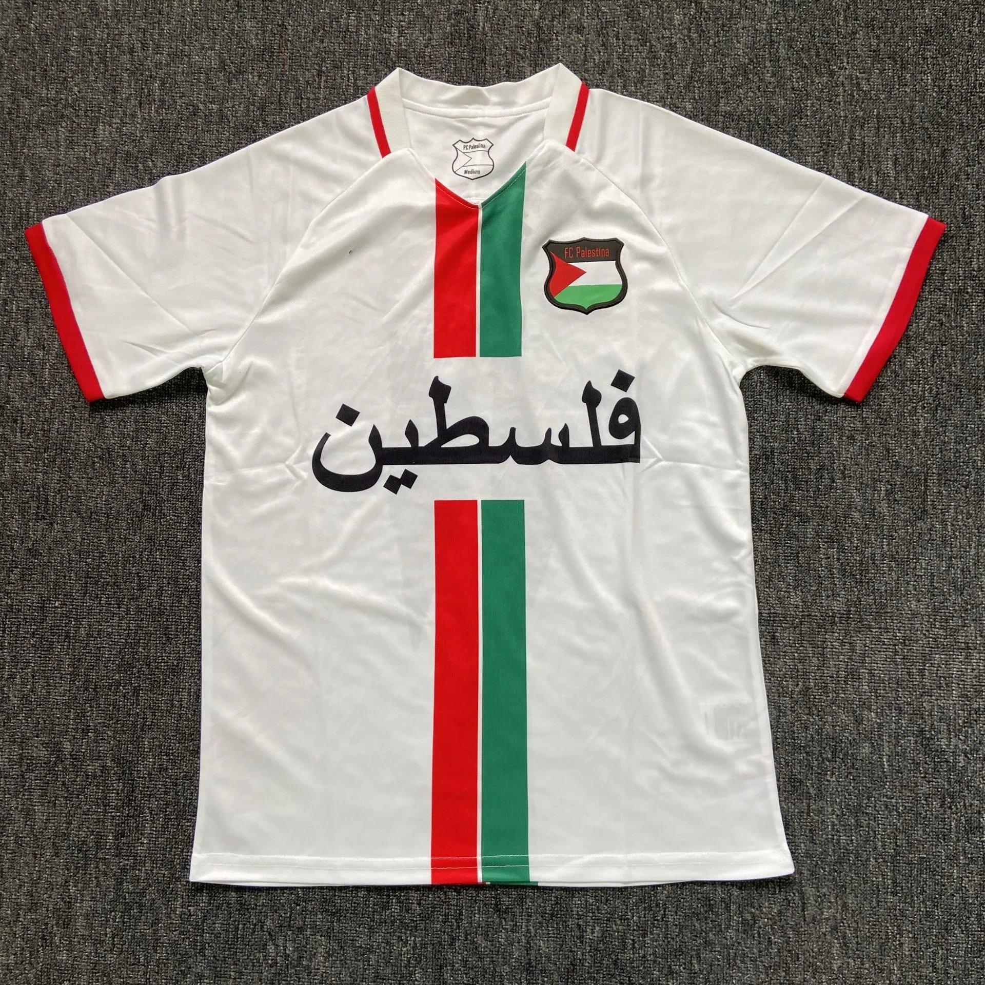 Design FC Palestina Jersey Red Green Black White Sport Shirt Jersey - 10