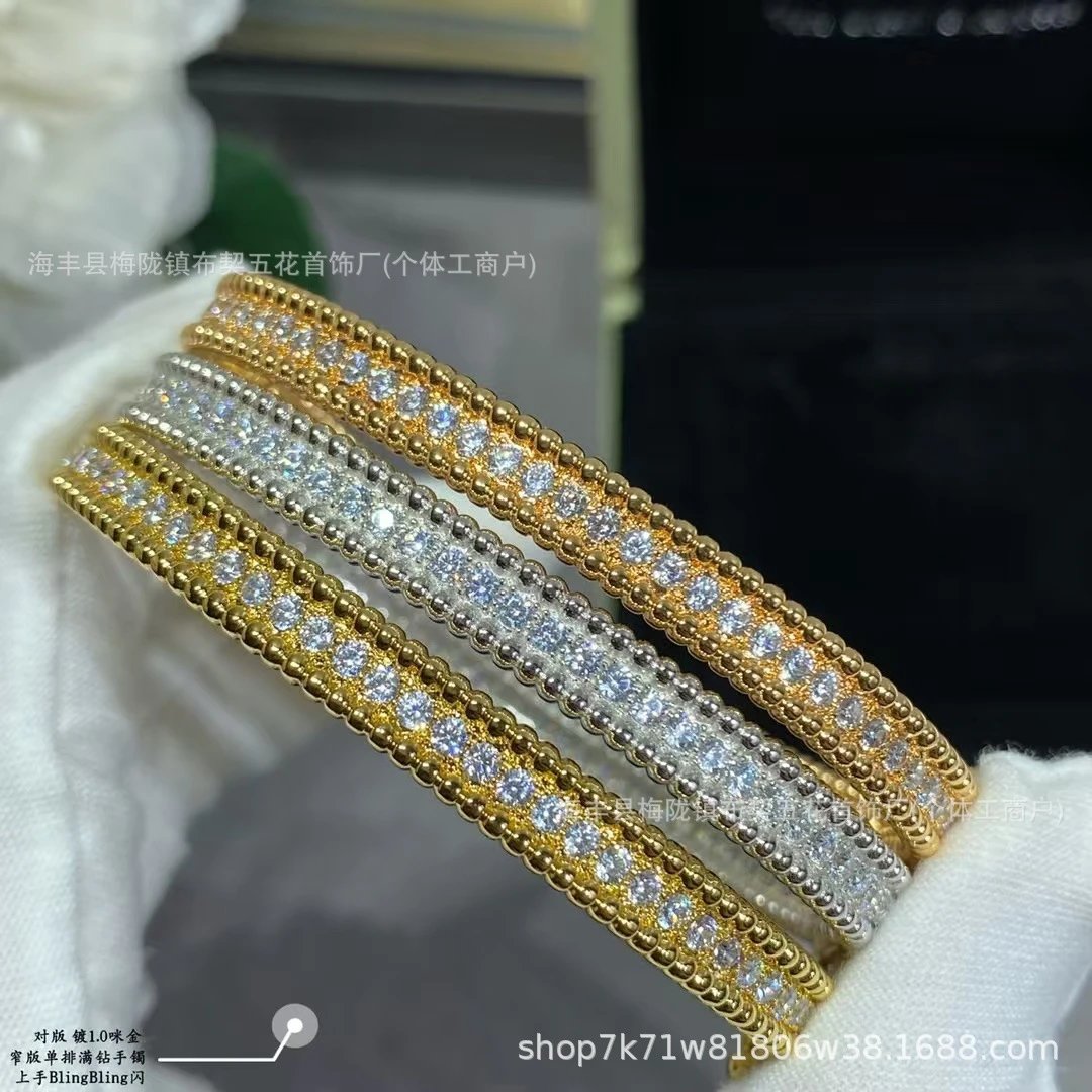 Design Crystal-Embellished Bangle Bracelet Silver Jewelry - 3