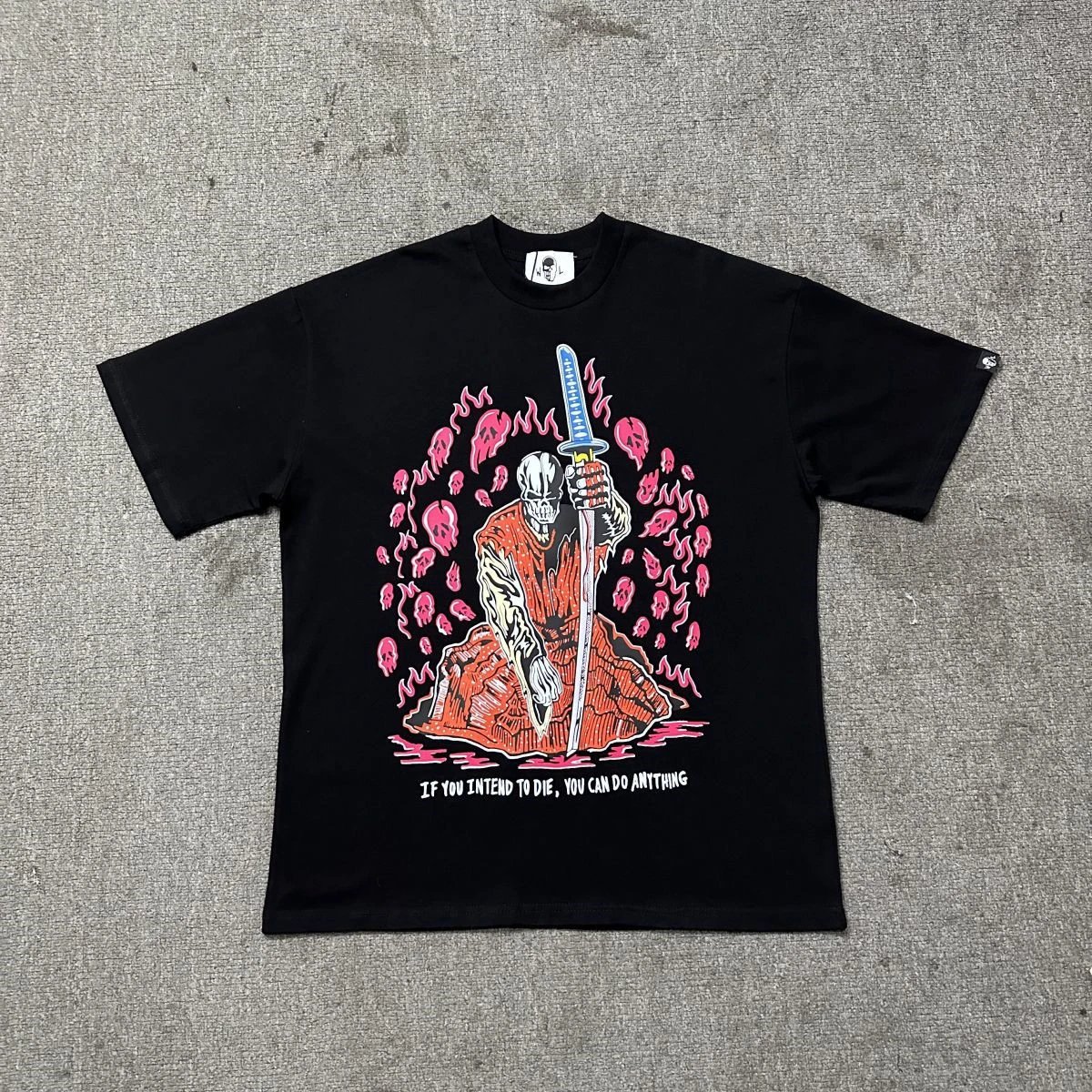 Hellstar Studios Golden State Warriors x Hellstar 2022 NBA Champs Skull Warrior Black T-Shirt T-Shirts - 10