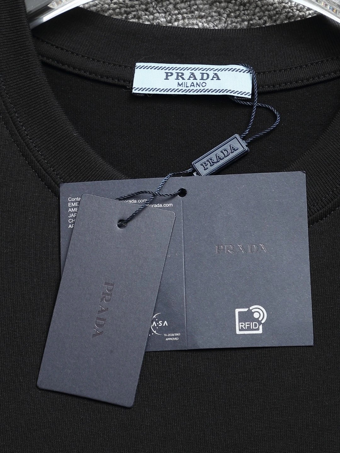 Prada Logo Embroidered Pink T-Shirt - 8